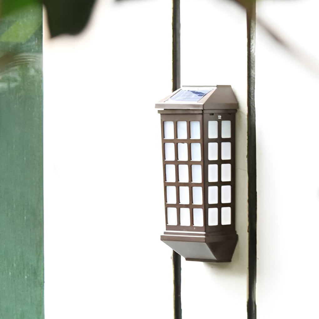 Cub Solar LED Light-controlled Modern ABS Outdoor Wall Lamp