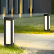 Unite Modern Automatic LED Outdoor Bollard Lights