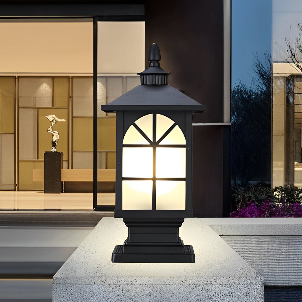 Gerret Retro Creative Outdoor Fence Pillar Lamp