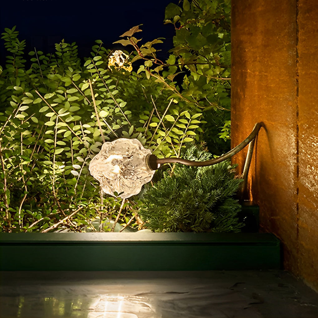 Staree Modern Flower Bud Glass Outdoor Lawn Lights