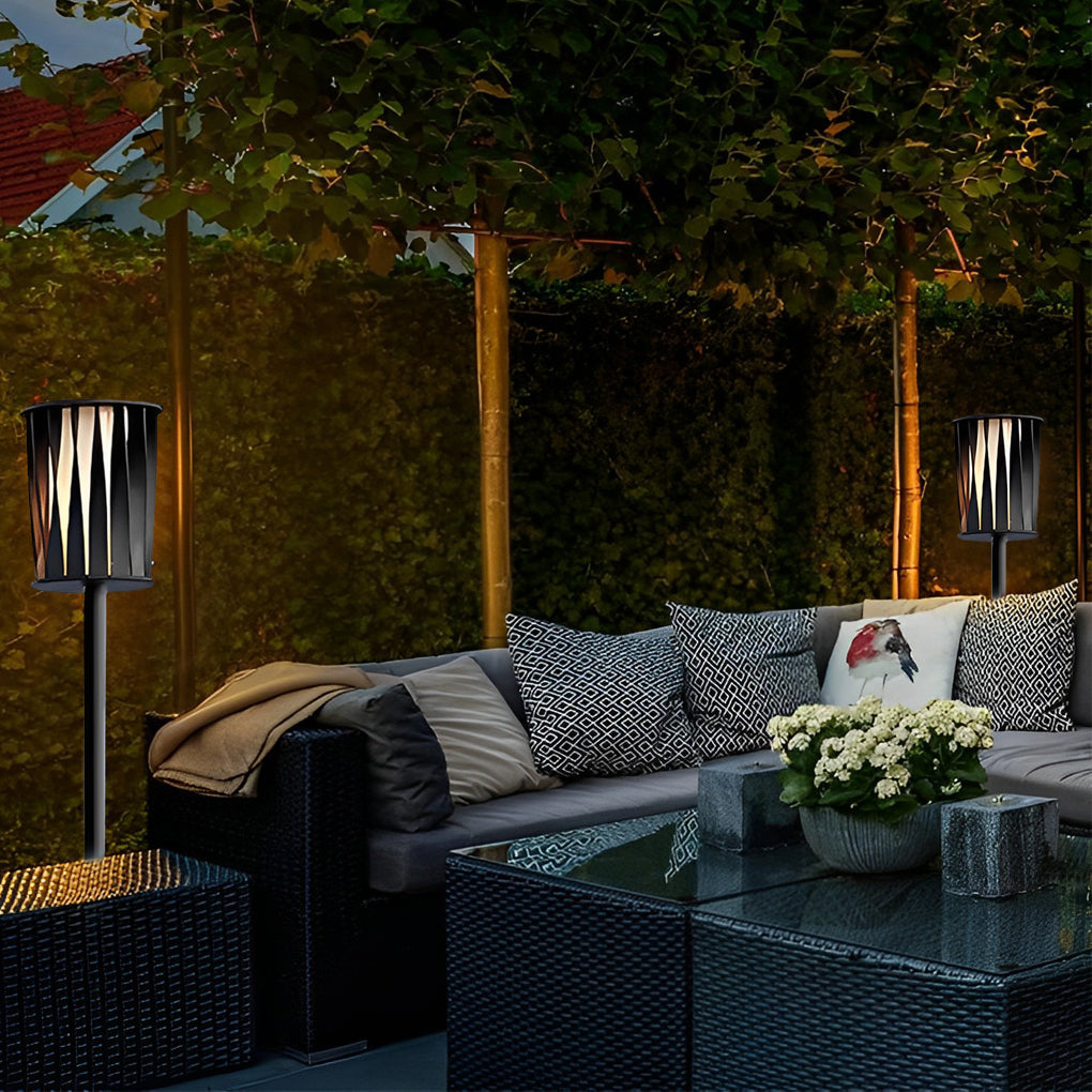 Lare Rotating Design Vertical Steel Outdoor Floor Lamp