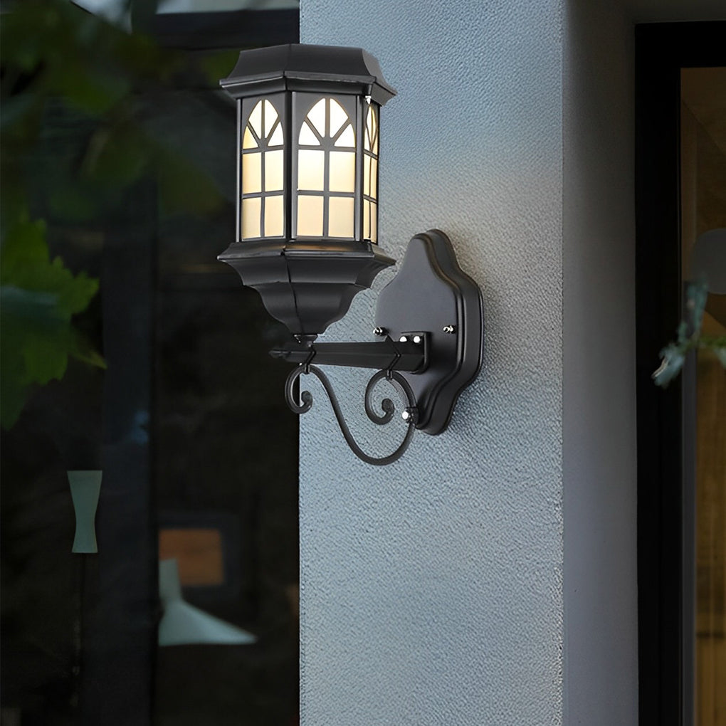 Blesed Retro LED Solar Outdoor Wall Lamp