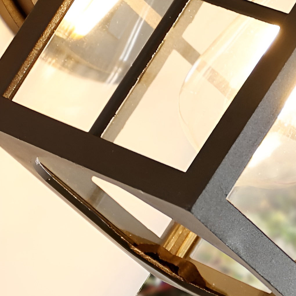 Maia Antique Modern Glass Outdoor Wall Sconce Light