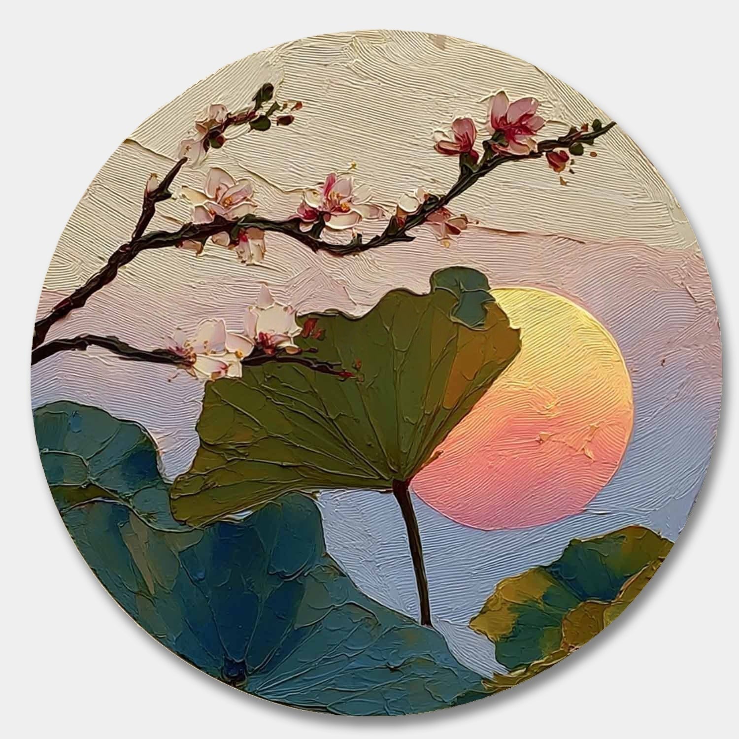 Wall Art Cherry Blossom Lotus Pink - Neutralighting