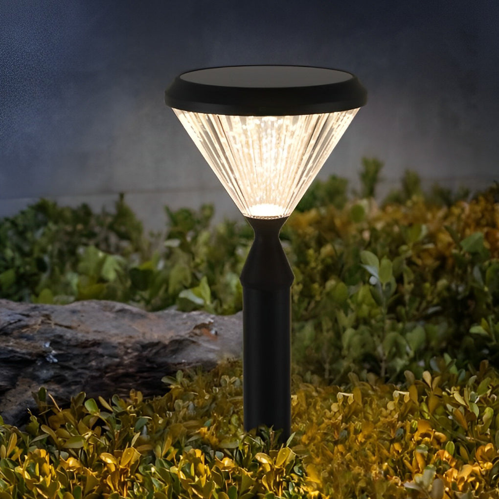 Odette Round Solar LED Lampshade Outdoor Lights
