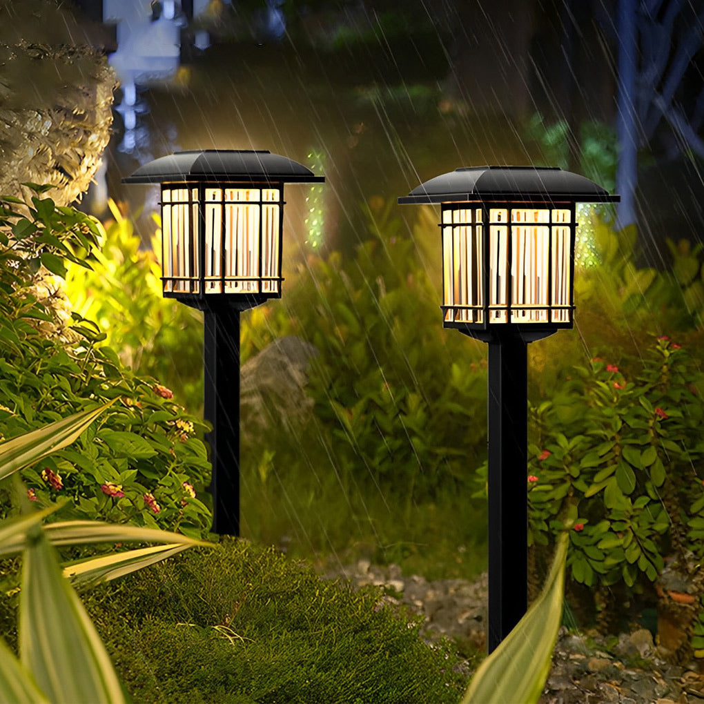 Ridley Vintage-Modern Square ABS Outdoor Lawn Lights