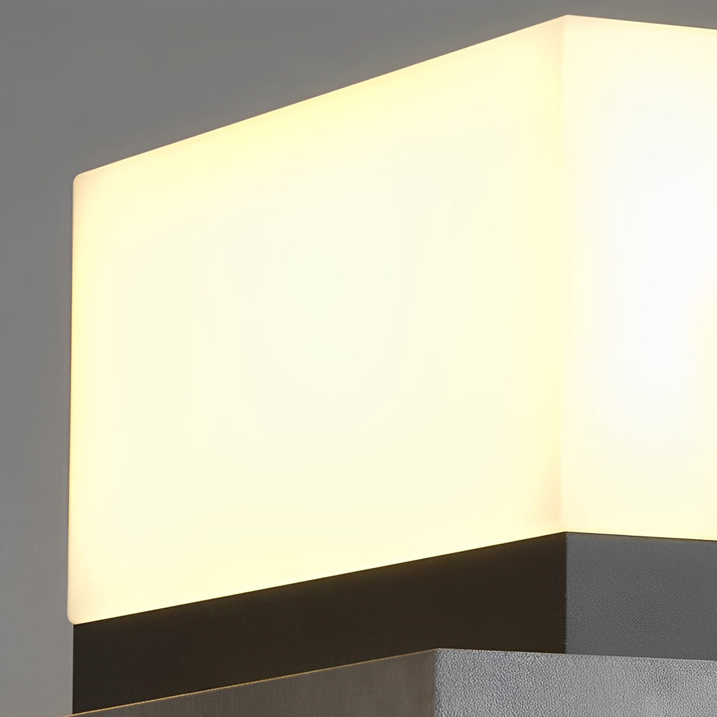 Jeanne Minimalist LED Modern Steel Outdoor Post Caps Lights
