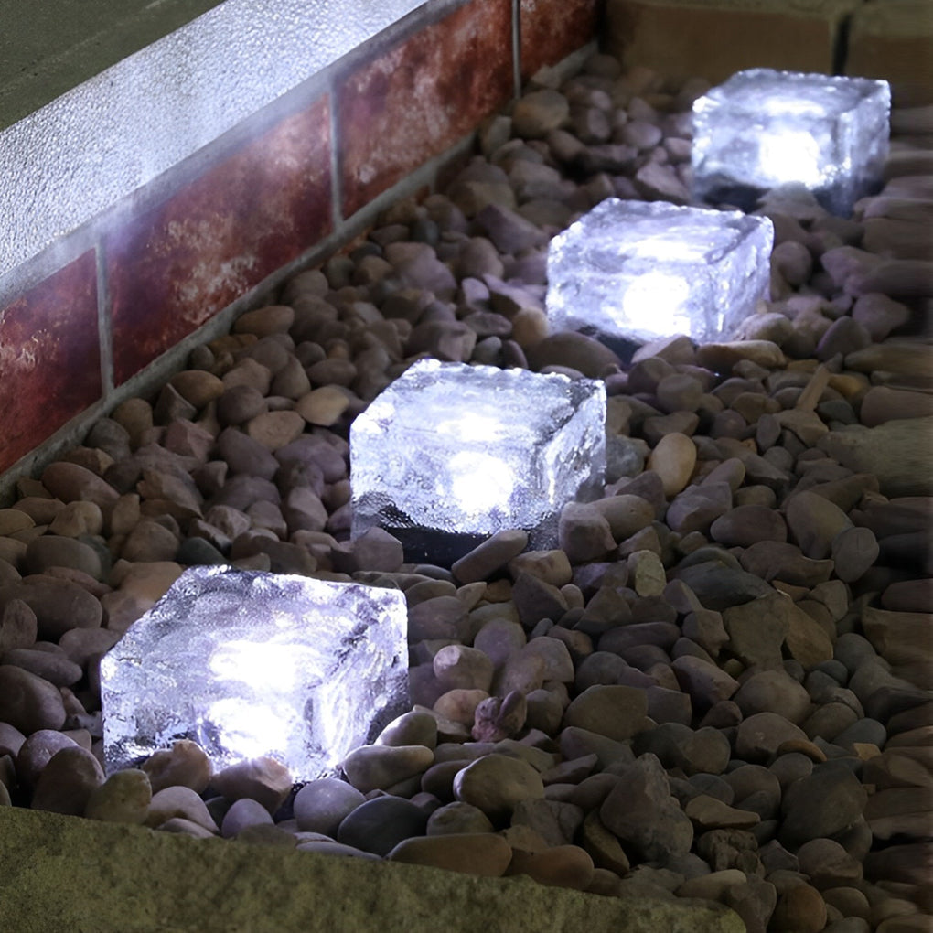 Maglene Ice Cube Colorful Modern  Crystal Outdoor Step Lights