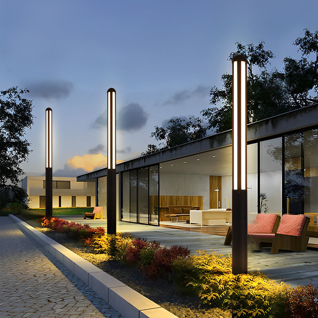 Nora Minimalist Residential Outdoor Bollard Lights