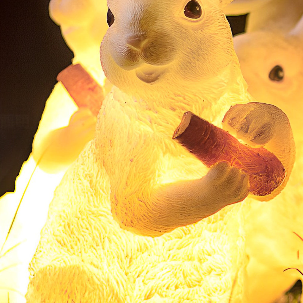Lowell Rabbit Modern Resin Fiberglass Outdoor Lights