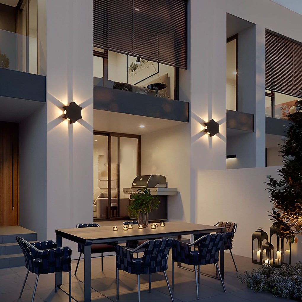 Honour Unique Four Way Outdoor Wall Light