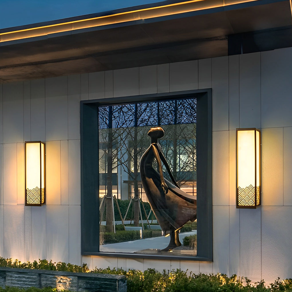 Eaglye Vintage Brown Stainless Steel Exterior Wall Lamp