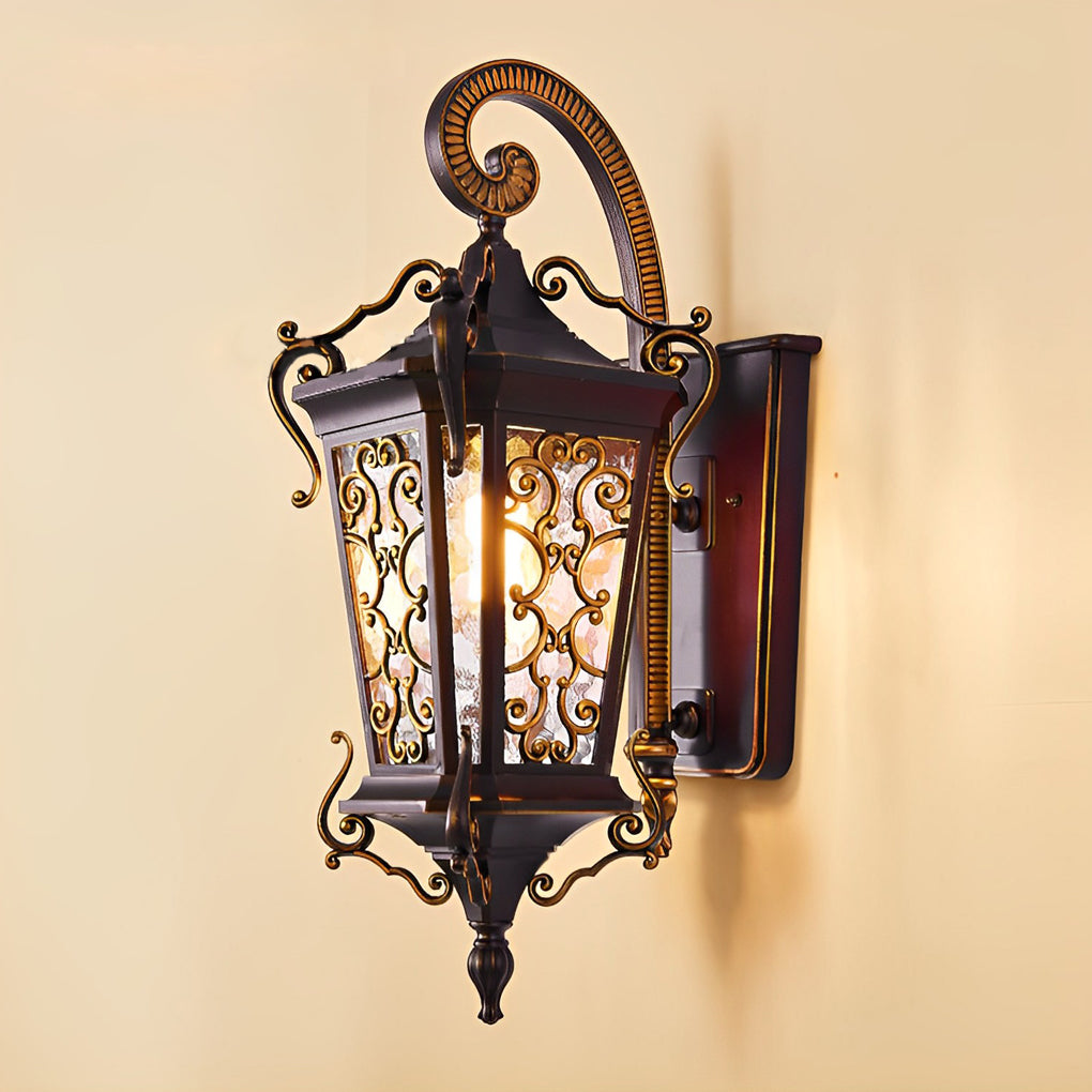 Adrnne Retro Pattern European Outdoor Wall Lamp