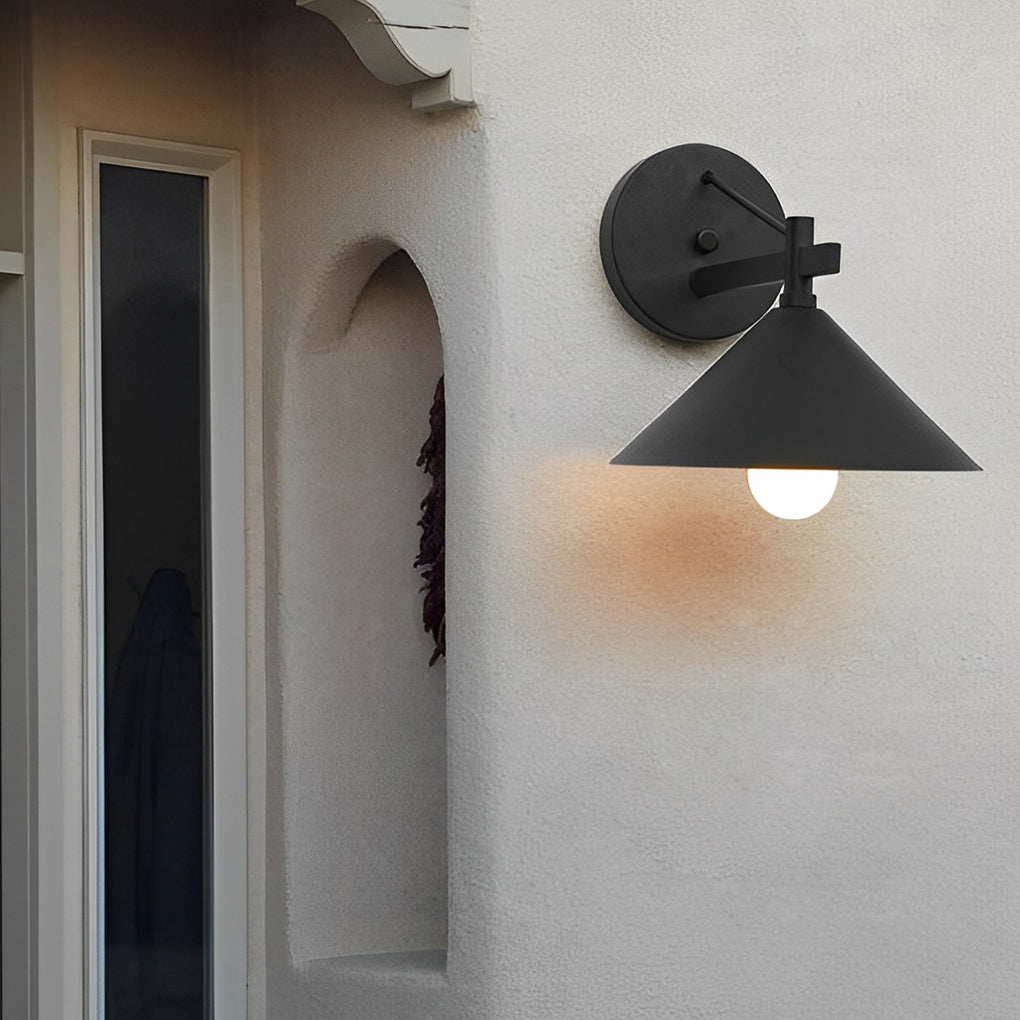 Prirose Conical Retro American Outdoor Wall Sconce
