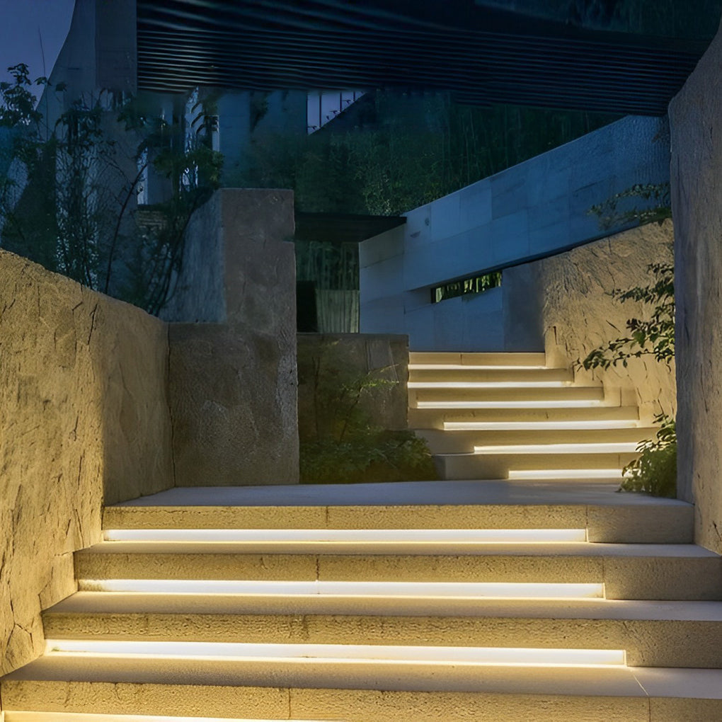 Start Recessed Flat LED Silicone Outdoor Strip Lights
