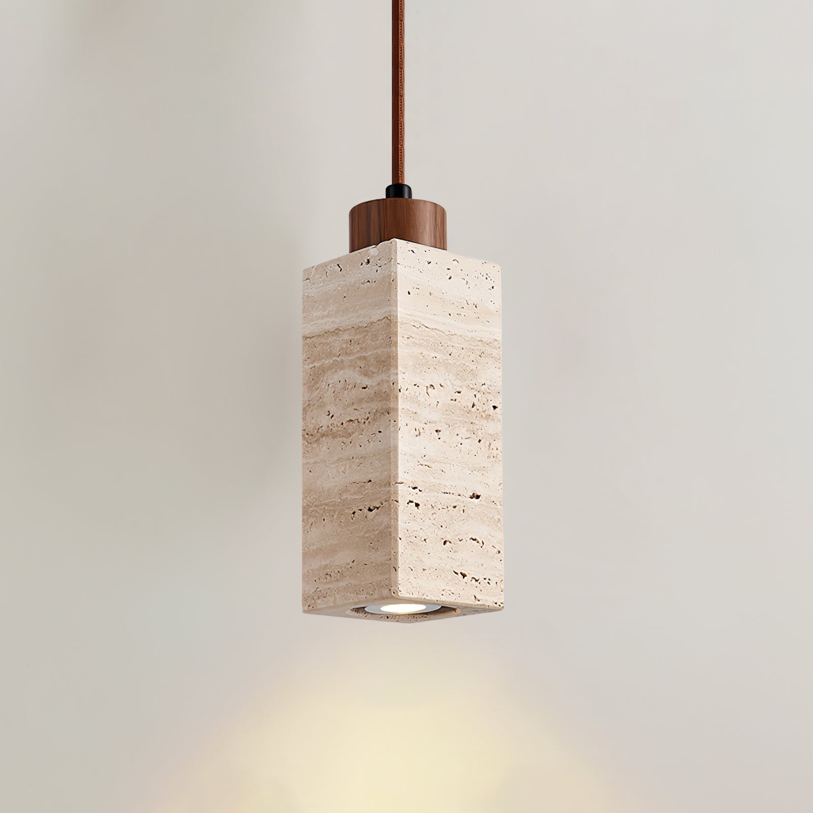 Avloris Travertine Pendant Light-Neutral Decor