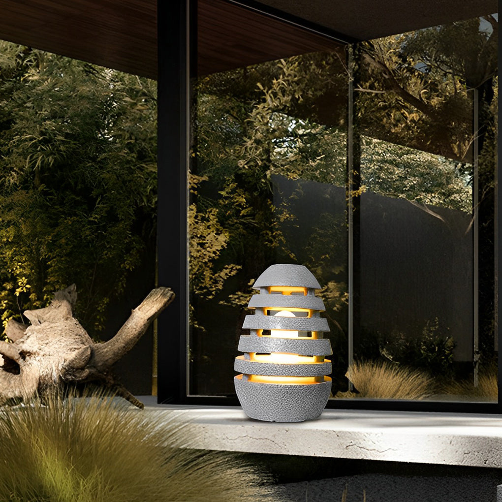 Earthy Elegant Lawn Modern Resin Outdoor Light