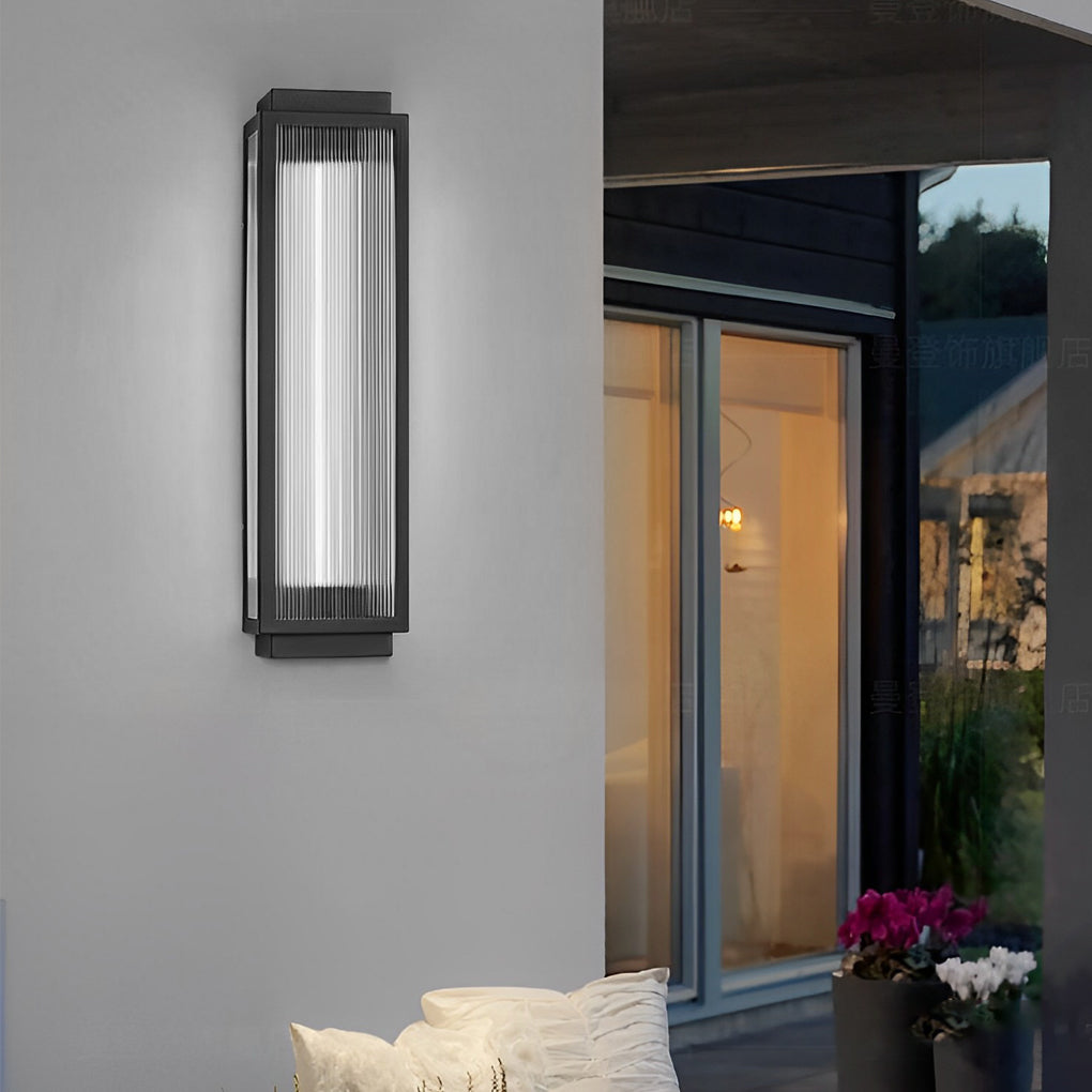 Champion Rectangular Strip Modern Outdoor Wall Lights