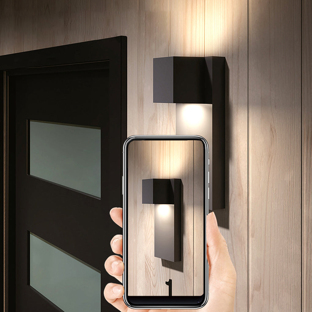 Eriny Square LED Modern Outdoor Wall Sconce Light