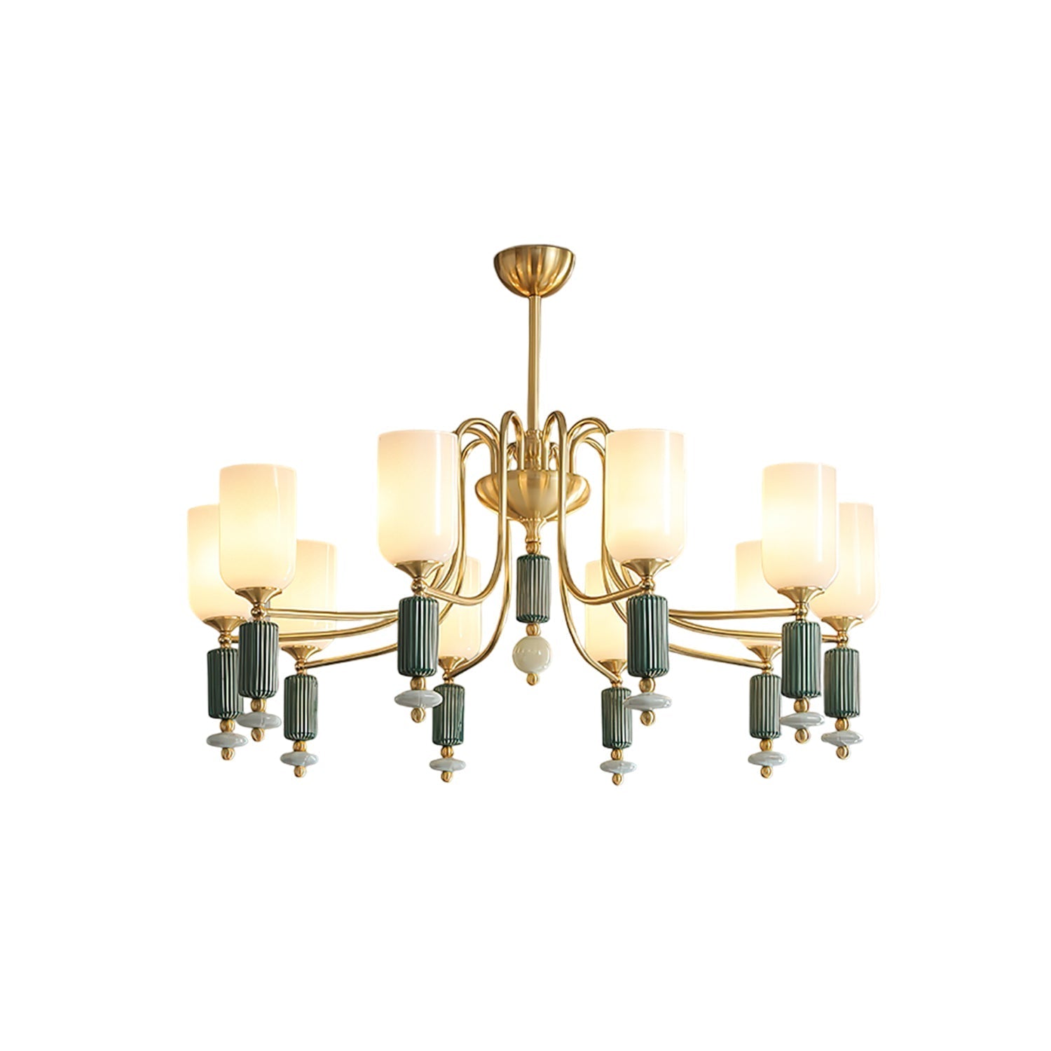 Xorn Ceramic Chandelier-Neutral Decor