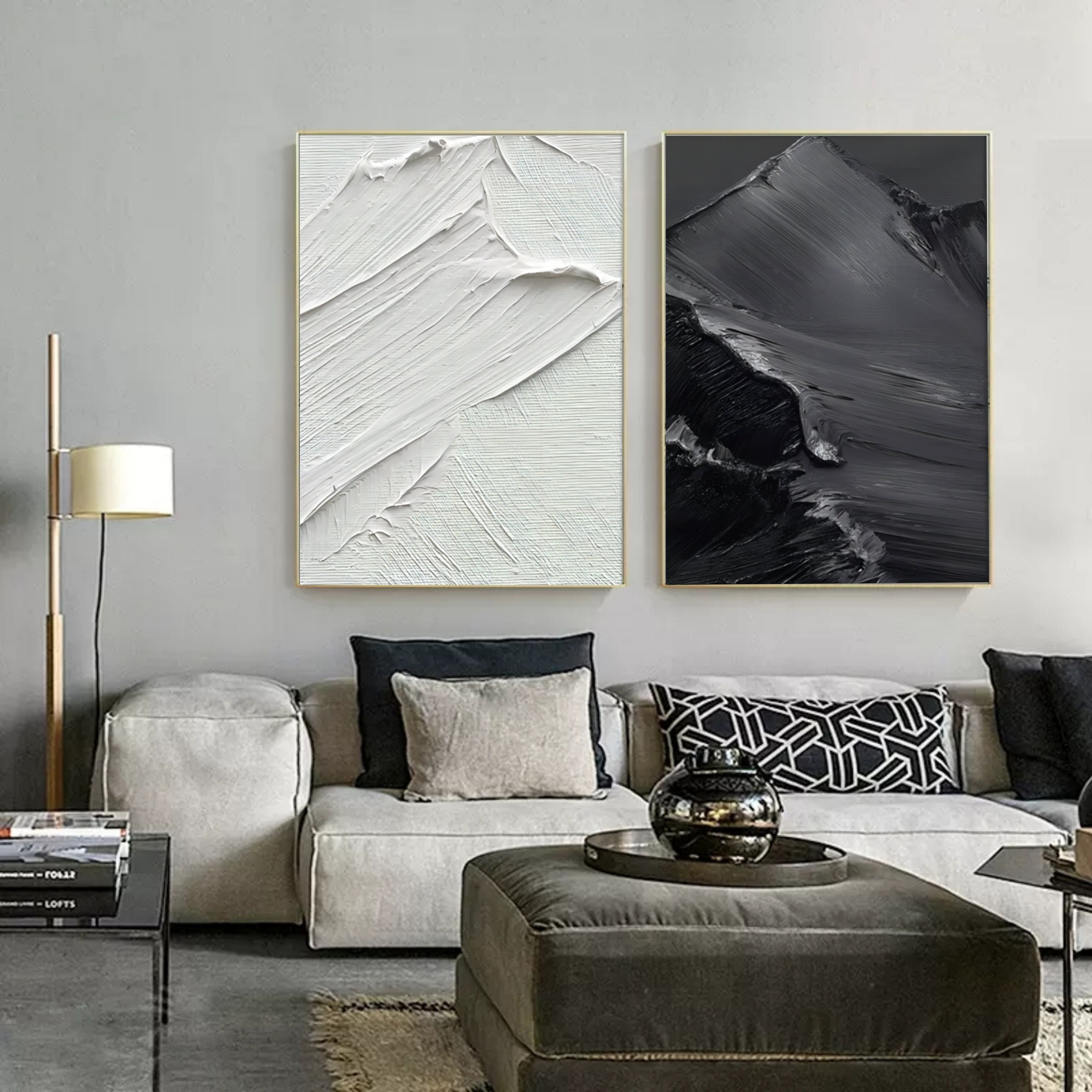 Abstract Painting Set Of 2 SP024 - Neutralighting