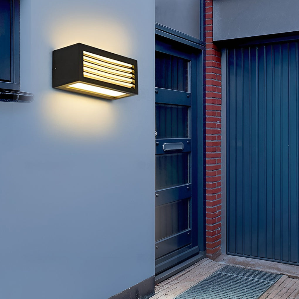Trina Rectangle Modern Outdoor Wall Sconces