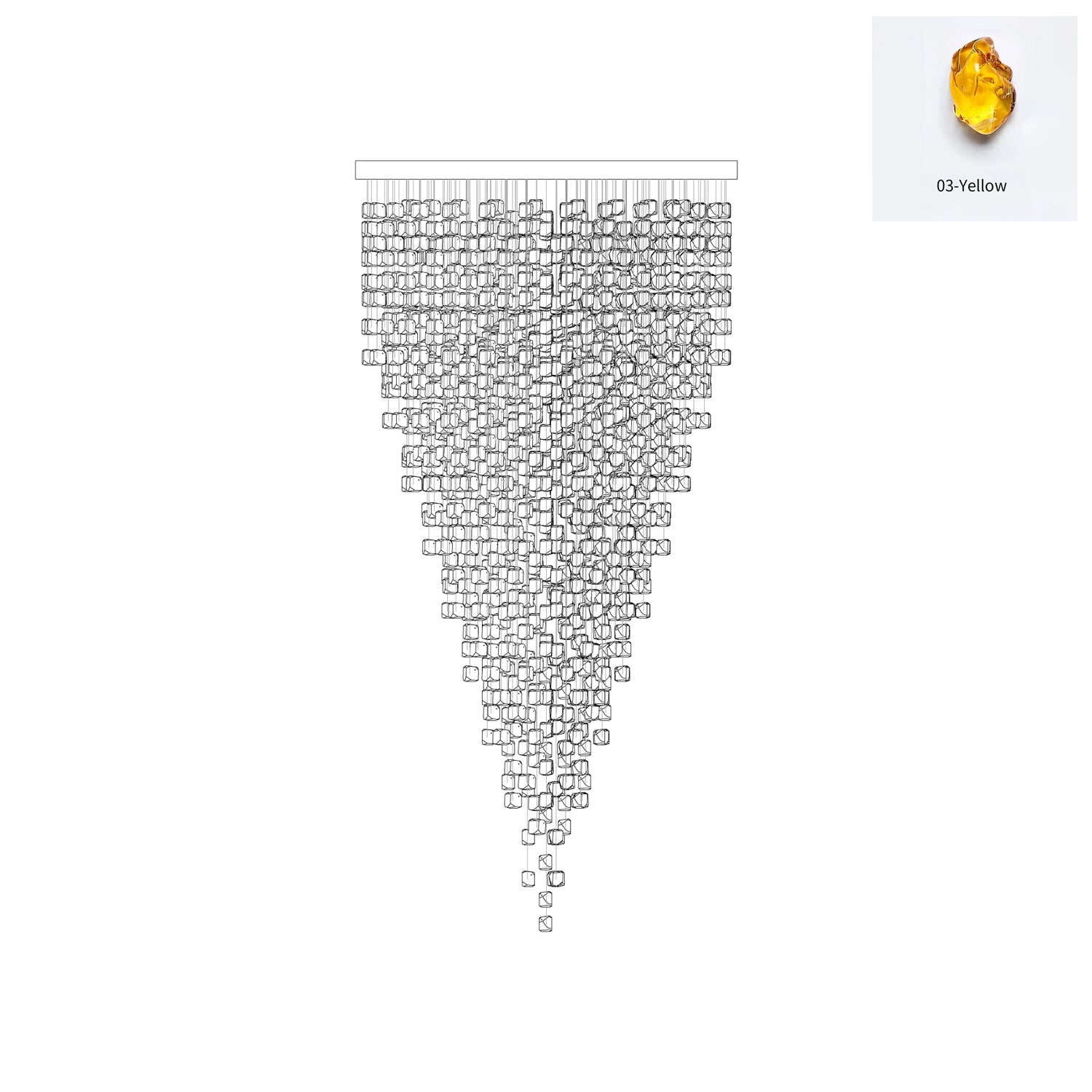 Belora Postmodern Luxury Stone Crystal Chandelier-Neutral Decor