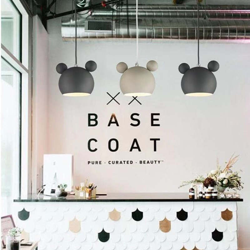 Valentina Mouse Head Pendant Light, 5 Colour - Neutral Decor