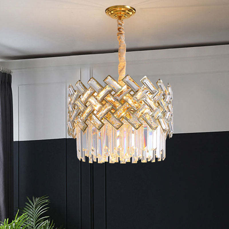Kristy Luxury Gold Chandelier, Crystal & Metal - Neutral Decor