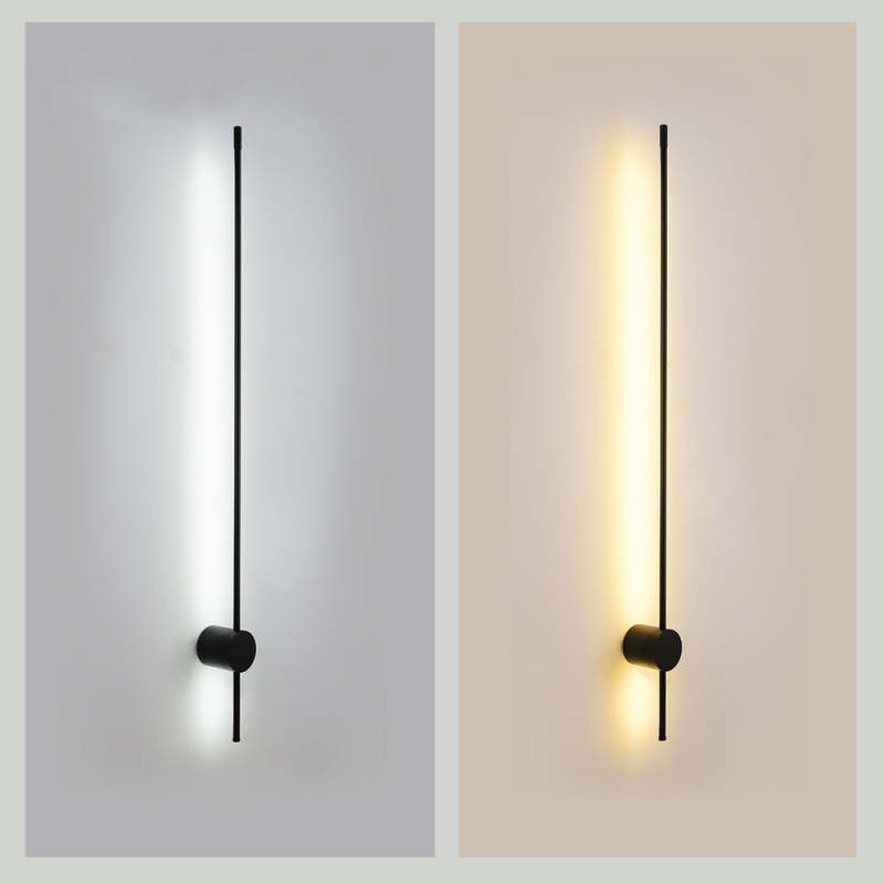 Arisha Modern Minimalist LED Wall Reading Lamp, Black - Neutral Decor