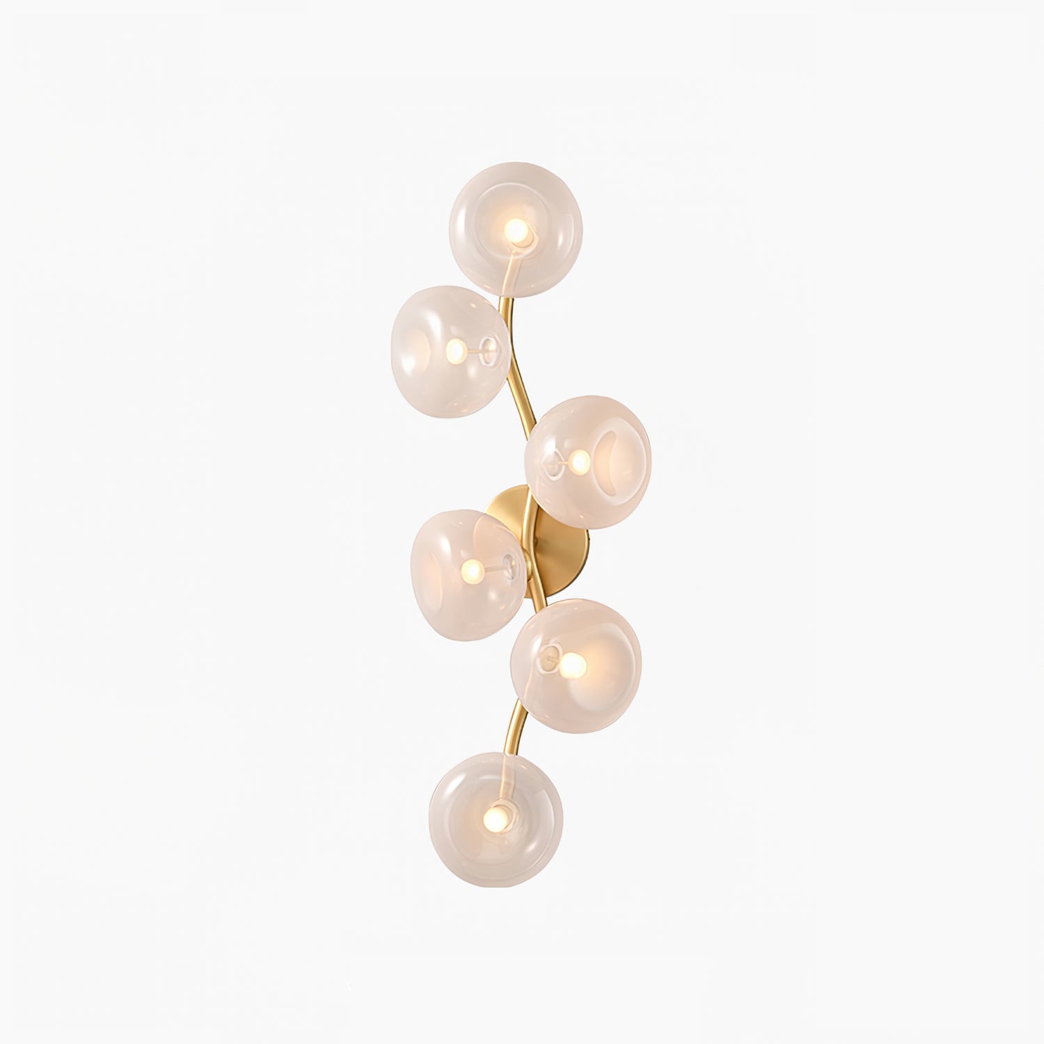 Salem Wall Lamp Vine Nordic Art Glass Metal-Neutral Decor