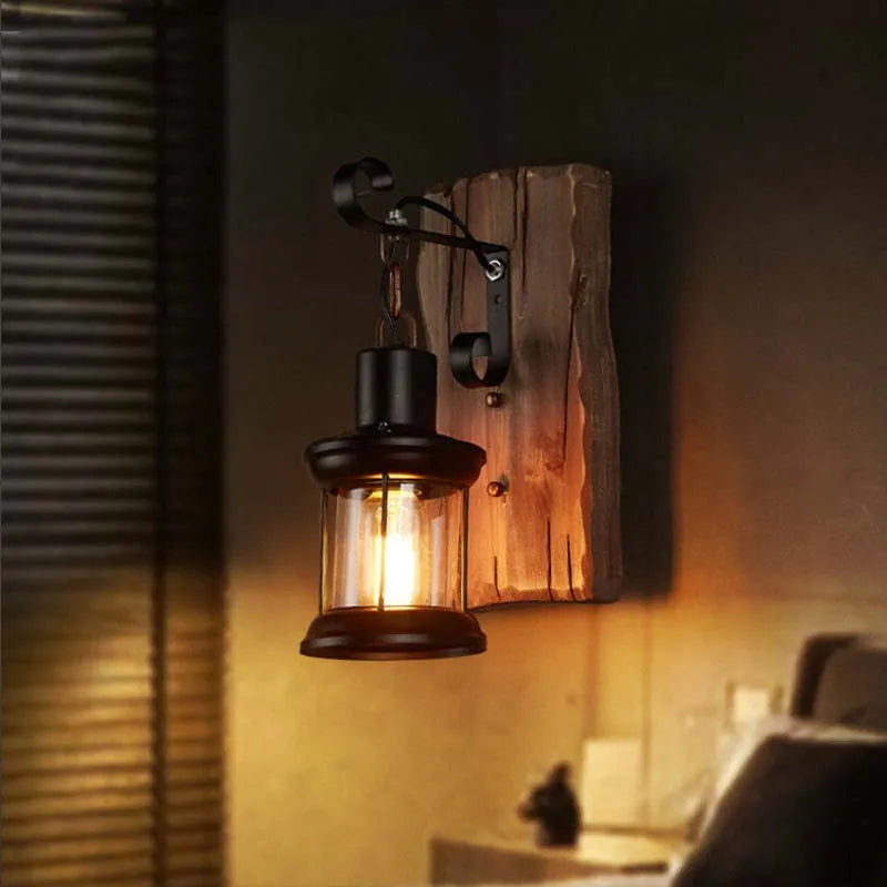 Austin Vintage Lantern Metal Classic Industrial Wall Lamp - Neutral Decor