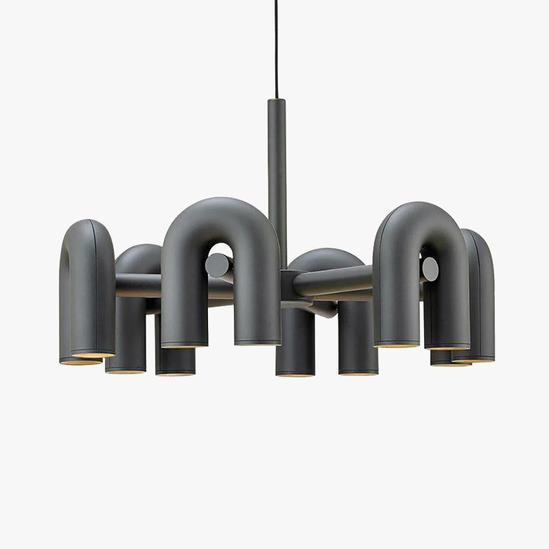 Arisha Modern Pendant Light Linear with 3 U-Shaped Light - Neutral Decor