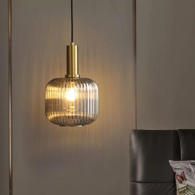 Valentina Pendant Light Crystal, Moru Glass, Cognac/Green/Grey, Kitchen Island - Neutral Decor