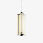 Hexagonal Glass Pendant Lamp-Neutral Decor