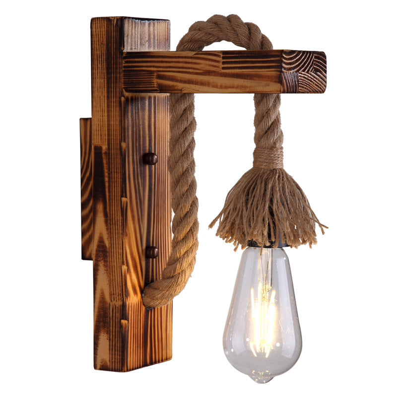 Silva Solid Wood Wall Lamp for Hallway & Living Room - Neutral Decor
