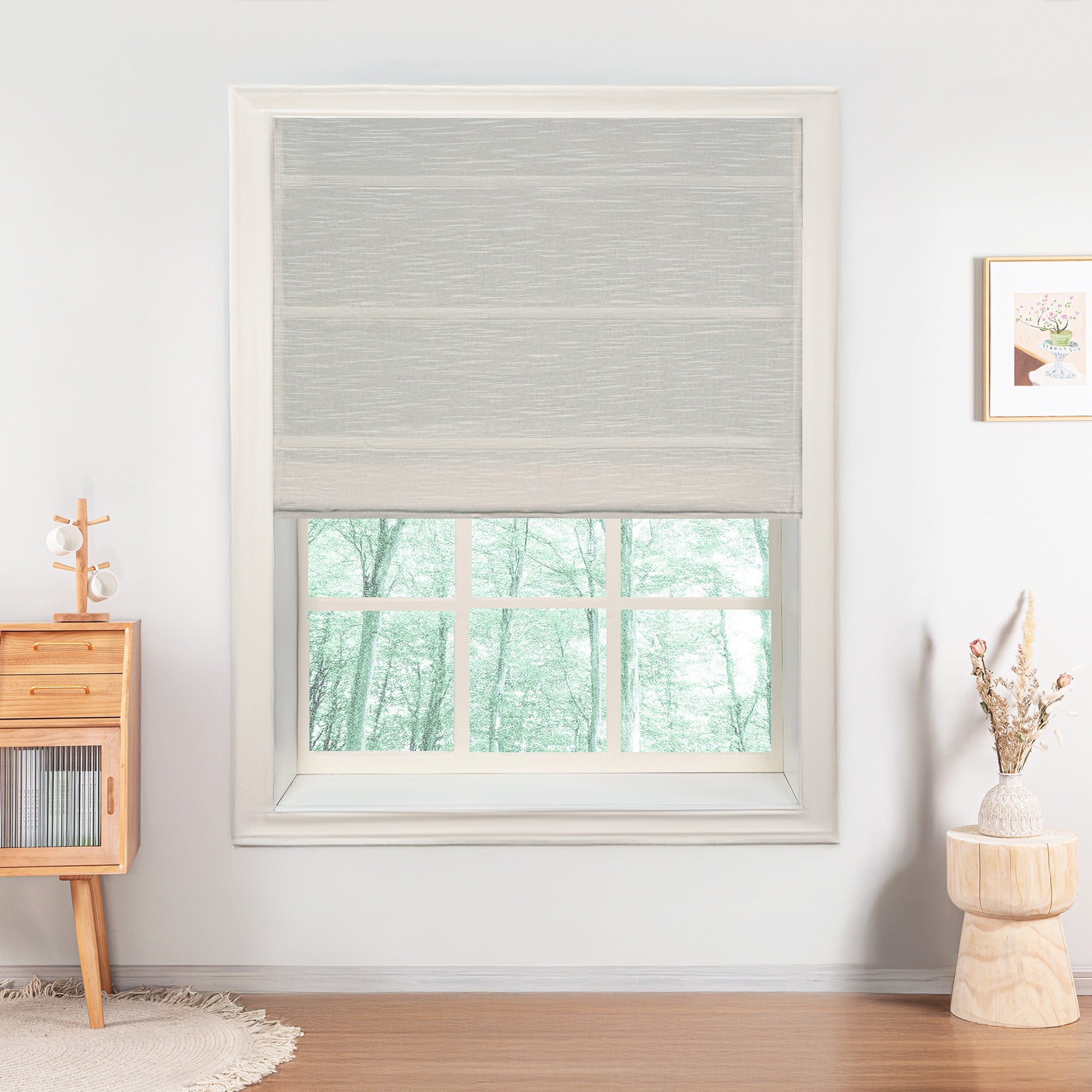Annie Roman Blackout Shades-Neutral Decor