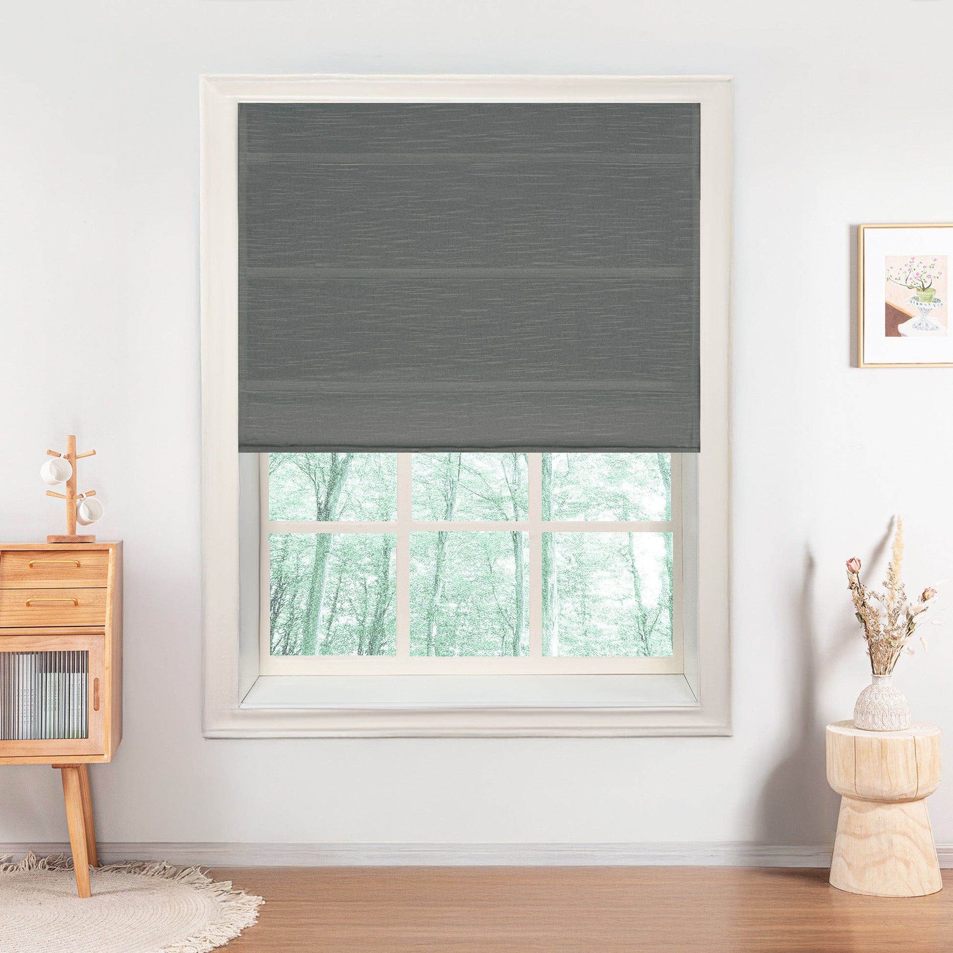 Annie Roman Blackout Shades-Neutral Decor