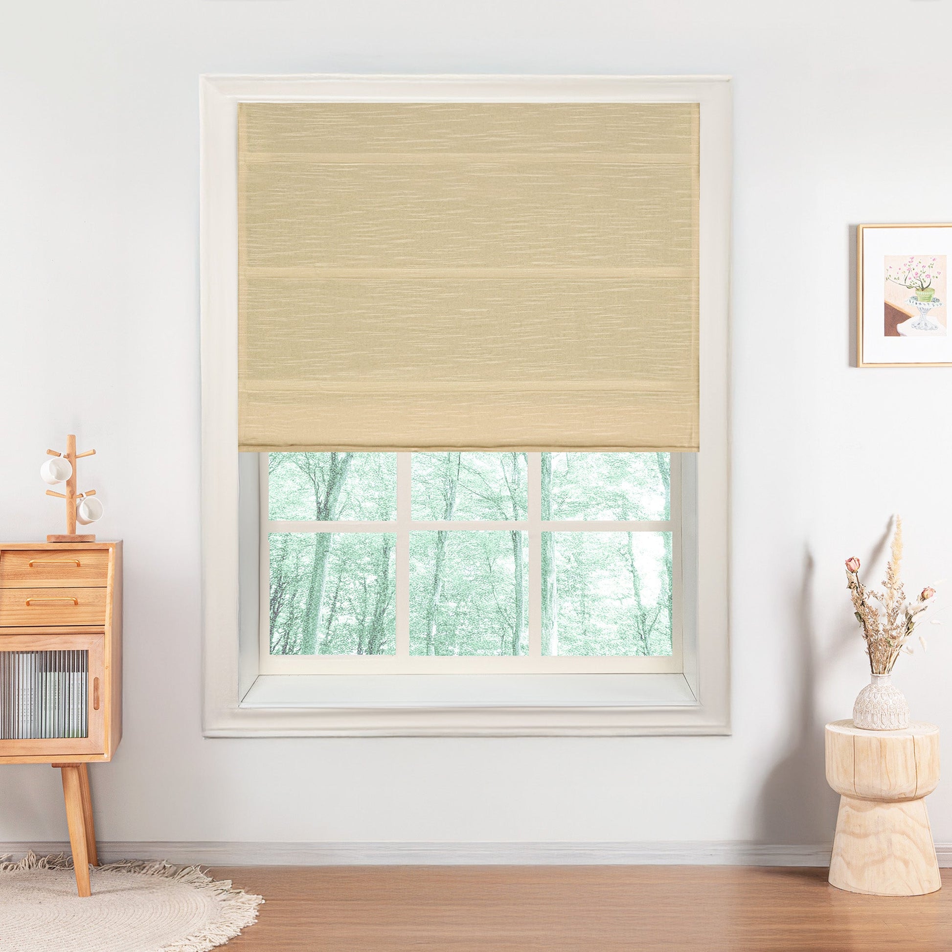 Annie Roman Blackout Shades-Neutral Decor