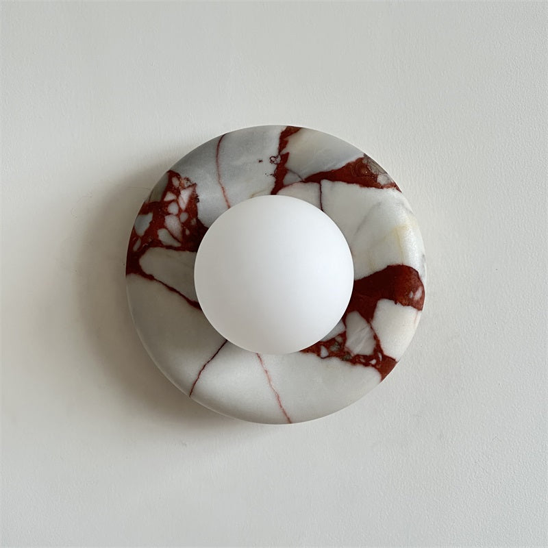 Hako Marble Indoor Wall Sconce - Neutral Decor