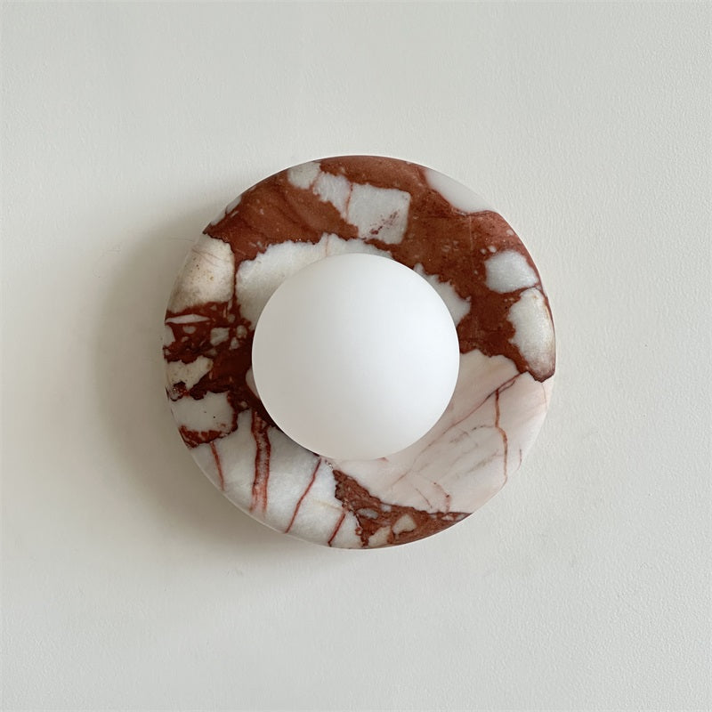 Hako Marble Indoor Wall Sconce - Neutral Decor