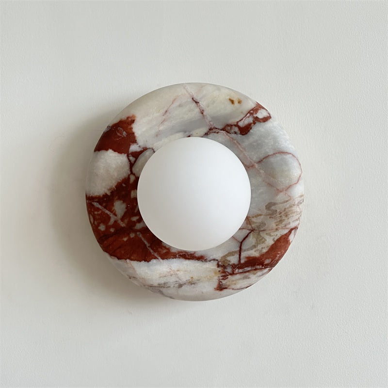 Hako Marble Indoor Wall Sconce - Neutral Decor