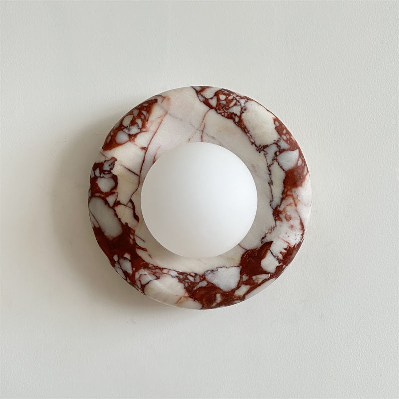Hako Marble Indoor Wall Sconce - Neutral Decor
