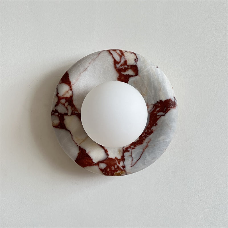 Hako Marble Indoor Wall Sconce - Neutral Decor