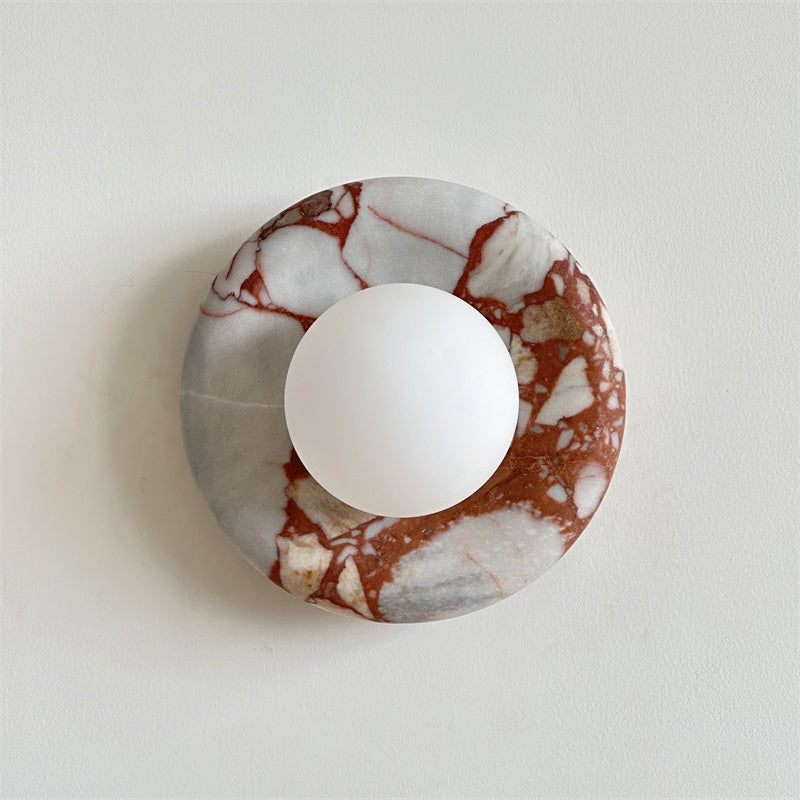 Hako Marble Indoor Wall Sconce - Neutral Decor