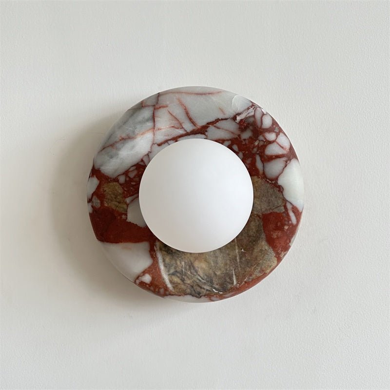 Hako Marble Indoor Wall Sconce - Neutral Decor