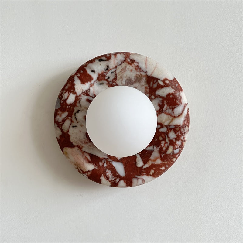 Hako Marble Indoor Wall Sconce - Neutral Decor
