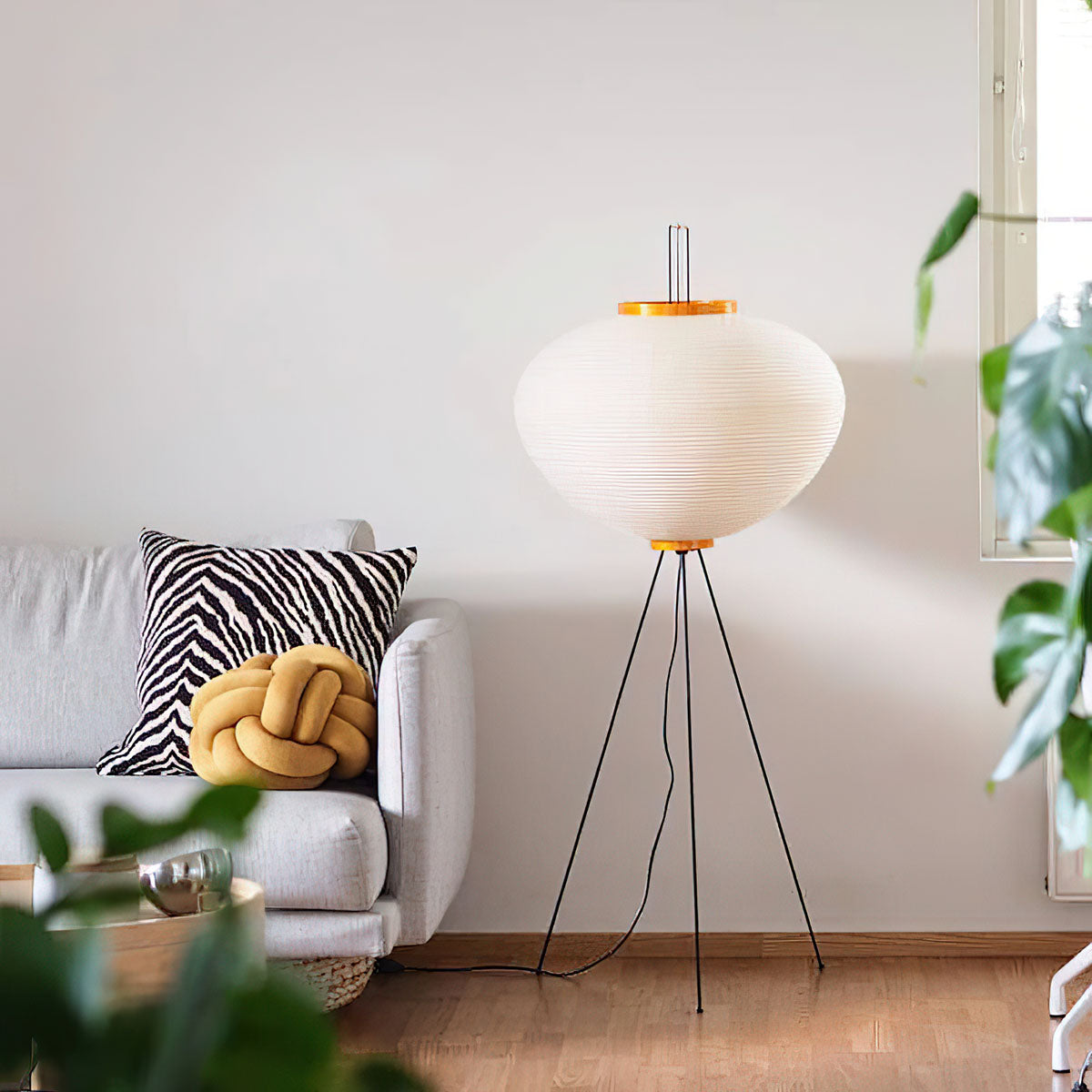 Krelix Paper Scandinavian Floor Lamp-Neutral Decor