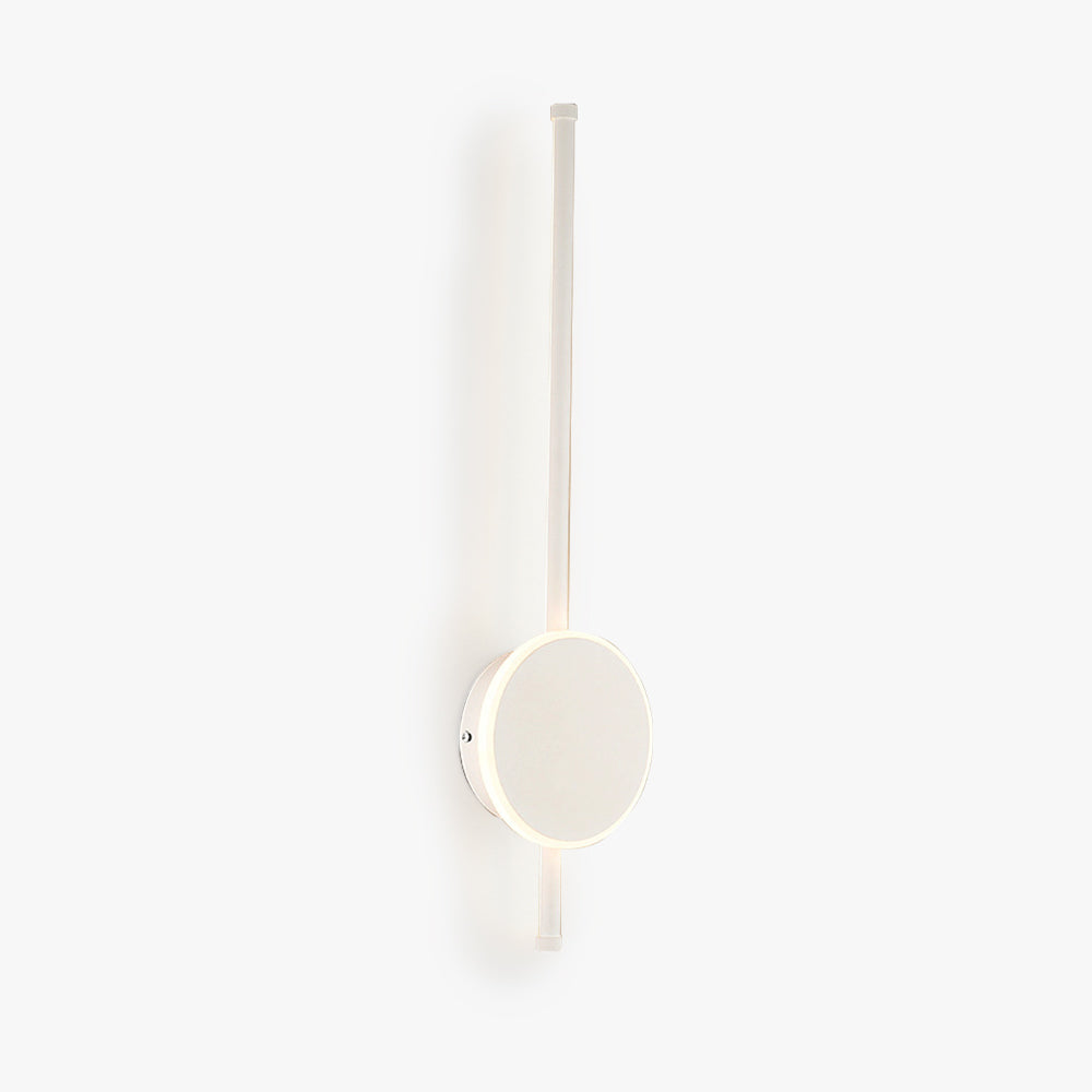 Arisha Modern Round Linear Metal Wall Lamp, White/Black/Gold - Neutral Decor