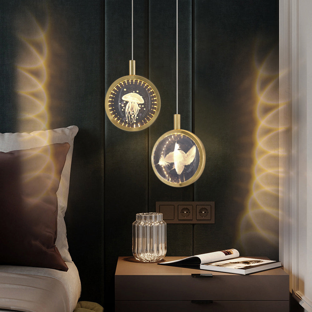 Kristy Morden Spherical Metal Pendant Light, Gold - Neutral Decor